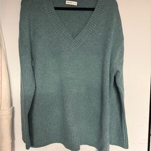 Nine West Women's Blue V-Neck Sweater